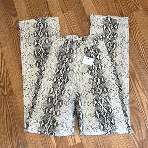 NWT Zara Snake Skin High Waisted Pant